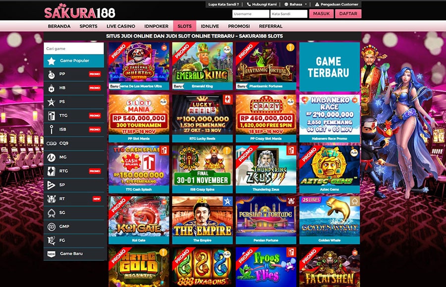Situs Daftar Slot Online Terlengkap - Judi sakura188